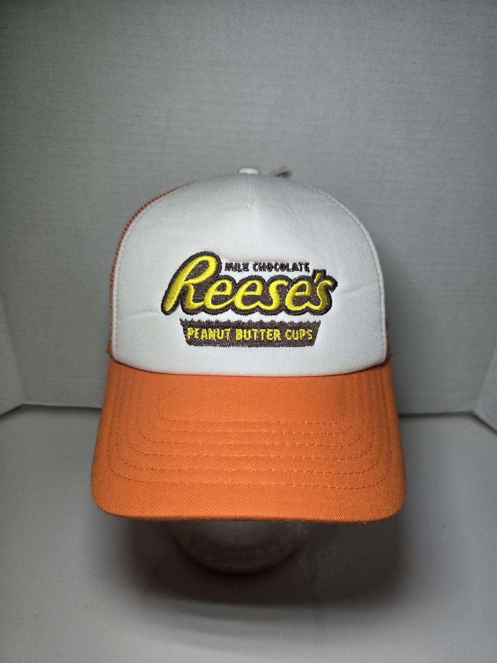 Reese's Peanut Butter Cups Trucker Hat - White & Orange